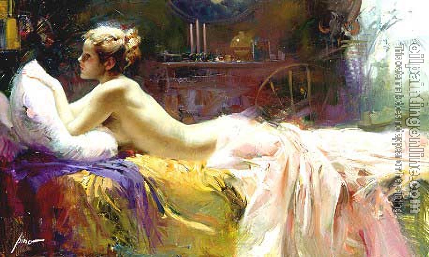 Pino Daeni - Impression oil painting.